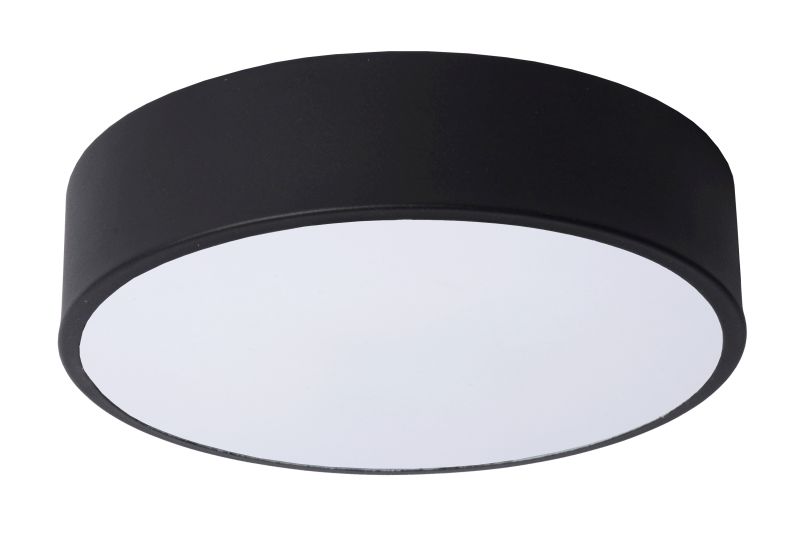 Lucide UNAR - Zapustené stropné svietidlo - Ø 20 cm - LED Dim. - 1x12W 2700K - 3 StepDim - Čierny